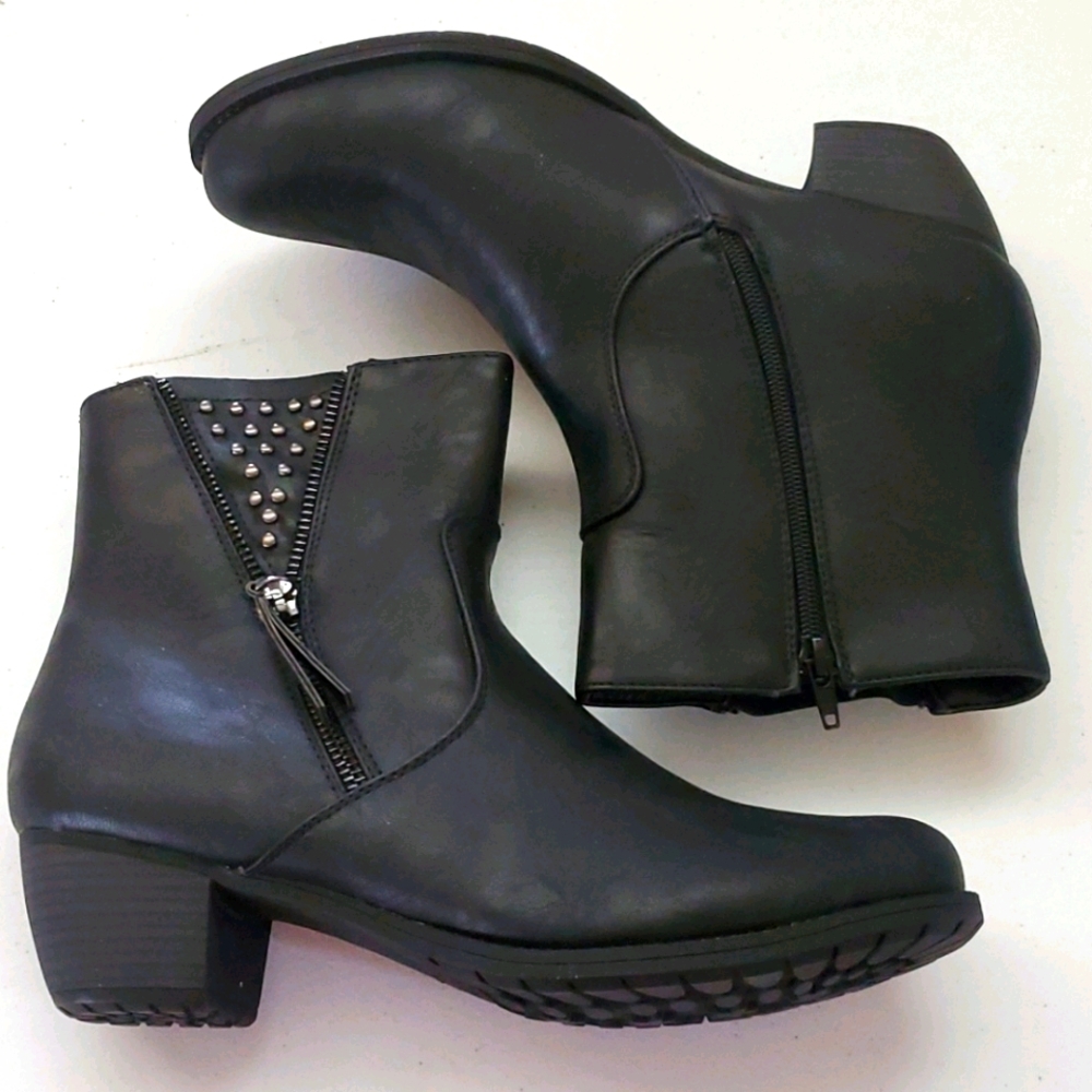 East Street Black Ankle Boots